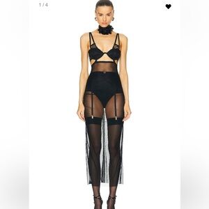 Dolce & Gabbana Black Sheer Dress